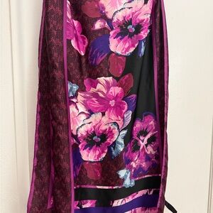 White House Black Market Elegant Floral Scarf